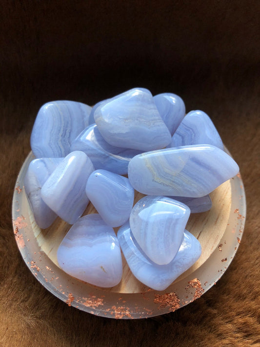 Blue Lace Agate Crystal - Divine Drops