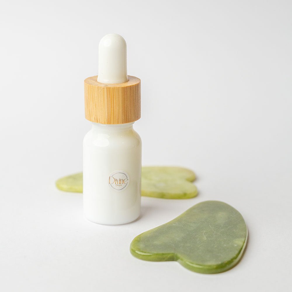 Gua Sha Facial Massager + Facial Massage Oil Bundle - Divine Drops